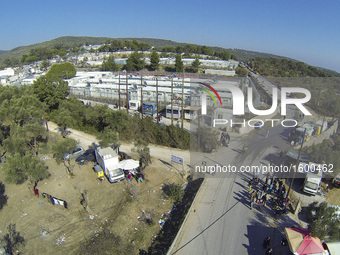 Drone Images of Moria Camp in Lesvos island