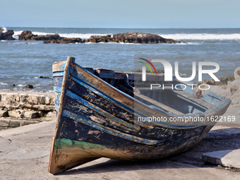 Fishing boats in Essaouira, Morocco 