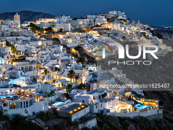 Village of Firostefani on Santorini Island