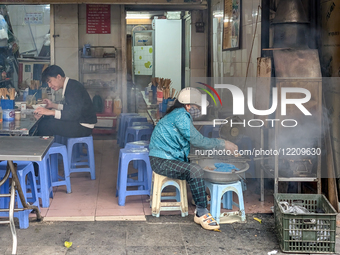 Small Eatery In Hanoi