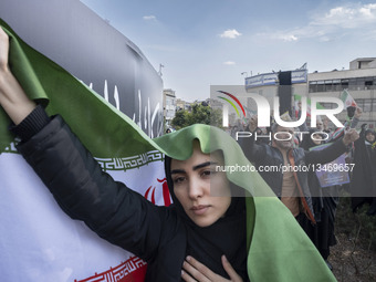 Funeral For Ali Larijani, Soleimani And Crew Of Sunken IRIS Dena