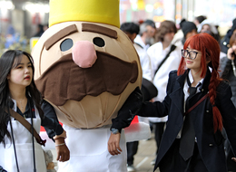 People In Costumes Attend The Toronto Comicon In Toronto