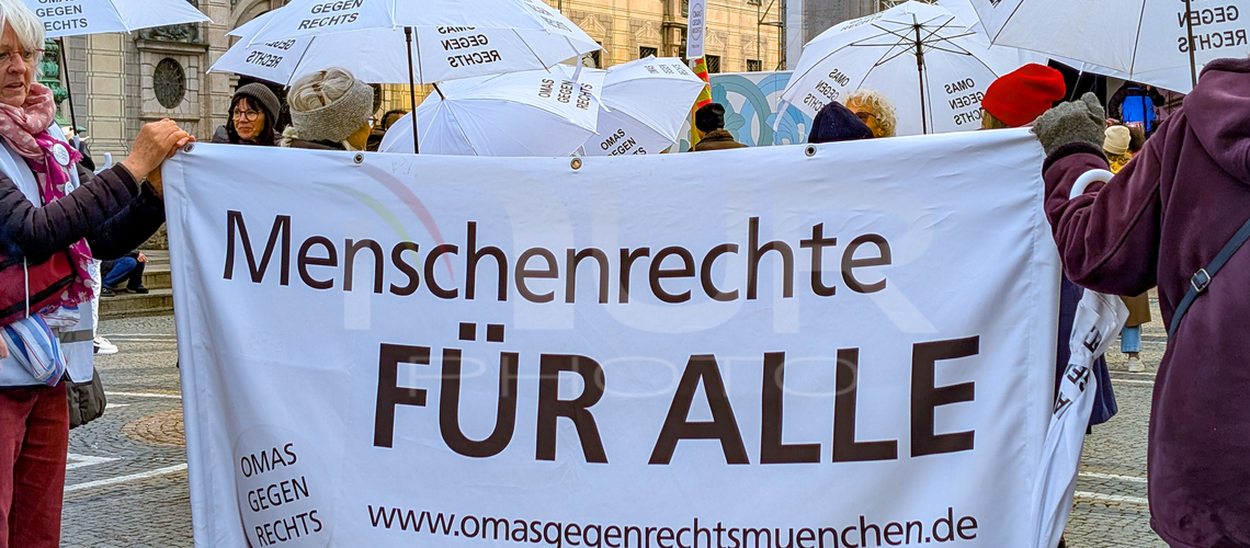 Grannies Against The Right Rally For Human Rights In Munich