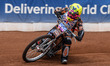 Liam Morris  in action  during the British Youth Championships at the National Speedway St...