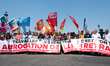 Laurent Berger, General Secretary of the CFDT trade union, Marylise Leon, Deputy Secretary...