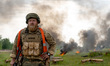 KYIV, UKRAINE - JUNE 7, 2023 - A soldier is pictured during a military drill headed by Com...