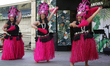 Women perform a traditional Polynesian dance during the Aloha Festival in Toronto, Ontario...