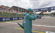 Fernando Alonso of Spain, from Aston Martin Aramco Cognizant F1 Team, as seen entering the...