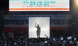 MANILA, Philippines - A silhouette image of presidential candidate Grace Poe-Llamanzares i...