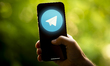 The Telegram messaging app logo is seen in this photo illustration on 22 August, 2023 in W...
