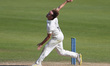 Durham's Bas de Leede bowling during the LV= County Championship match between Durham Coun...