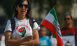 EDMONTON, CANADA - SEPTEMBER 16, 2023:Members of the Iranian diaspora and supporters gath...