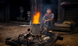 Children works in a shipyard where working condition is often hot and not suitable for the...
