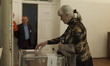 Citizens of Slavyansk vote in the referendum on independence from Ukraine organized by the...