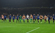 Team of Fc Inter celebrating after the victory during the UEFA Champions League match betw...