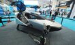 BEIJING, CHINA - OCTOBER 25, 2023 - Visitors visit the Voyager X2 flying car at the 2023 A...