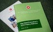 Booklets of Chief Executive Policy Address on the ground on October 25, 2023 in Hong Kong,...