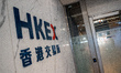 The Hong Kong Stock Exchange on October 25, 2023 in Hong Kong, China. John Lee announce hi...