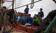 Personnel from the Directorate of Maritime Police, Marine and Air Police Corps, National P...