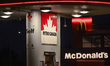 EDMONTON, CANADA - OCTOBER 23, 2023 : Petro-Canada gas station and McDonald's fast food r...