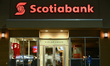 EDMONTON, CANADA - OCTOBER 23, 2023 : Logo of SCOTIABANK, on Octobers 23, 2023, in Edmont...