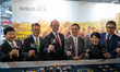(Left-2) Hong Kong Financial Secretary Paul Chan and (Right -3) Secretary for Culture, Spo...