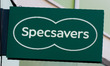A logo of Specsaver is seen in Nottingham on 25 October 2023. 