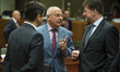 (L-R) Romania Foreign Affairs Minister Titus Corlatean,  Hungarian Foreign Minister Janos...