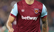 West Ham United's Lucas Paqueta celebrates his goal  during Europa League Group A soccer m...