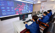 ZAOZHUANG, CHINA - NOVEMBER 12, 2023 - Staff members work at the AI Smart heating control...
