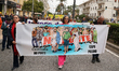 Protesters are participating in the ''No Bridge'' procession in Messina, Italy, on Decembe...