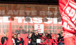 Pensioners from the CGIL unions are gathering in Piazza Santi Apostoli in Rome, Italy, on...