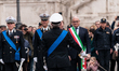 In Rome, Italy, on December 29, 2023, Mayor Roberto Gualtieri is addressing the ceremony f...