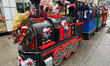A train is at the Toronto Christmas Market in Toronto, Ontario, Canada, on December 16, 20...