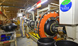 A worker is working on a production line at a tire manufacturer in the Qingzhou Economic D...