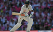 Babar Azam of Pakistan is playing a shot during day three of the Men's Third Test Match in...