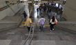 Passengers are evacuating the Calle 11 metro station on Line 12 of the Metro Collective Tr...