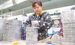 A worker is producing PTC heating block products at a micro factory in Xiashe village, Huz...