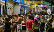 People are attending a pre-carnival street party in Olinda, near Recife, Pernambuco, Brazi...