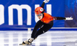 Jiarui Song is competing in the women's 500m event on the first day of the ISU World Cup S...