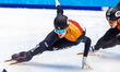 Kay Huisman is competing in the men's 500m event on the first day of the ISU World Cup Sho...