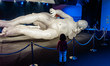 An installation is on display at the Balloon Museum in Naples, where the viewer is partici...