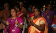 Tamil Hindu devotees are chanting votive songs during the Nallur Sappram Thiruvizha Festiv...