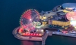 The ''Eye of Qin Island'' Ferris wheel is being seen in the West Coast New Area in Qingdao...