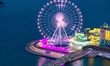 The ''Eye of Qin Island'' Ferris wheel is being seen in the West Coast New Area in Qingdao...