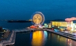The ''Eye of Qin Island'' Ferris wheel is being seen in the West Coast New Area in Qingdao...