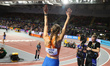 Femke Bol of the Netherlands is competing in the 4x400 meters relay and the 400 meters at...