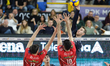 Lorenzo Cortesia of Rana Verona is playing in the match between Rana Verona and Cucine Lub...