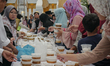 Indonesian Muslims are gathering for an iftar (breaking the fast) during the first day of...
