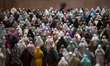 Indonesian Muslims are offering the evening mass prayer, known as Tarawih, on the second d...